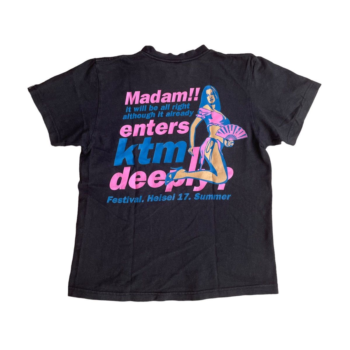 image of Beauty Beast x Hysteric Glamour Ktm Naked Girl Sexy Ladies Wording Tshirt in Black (Size Small)