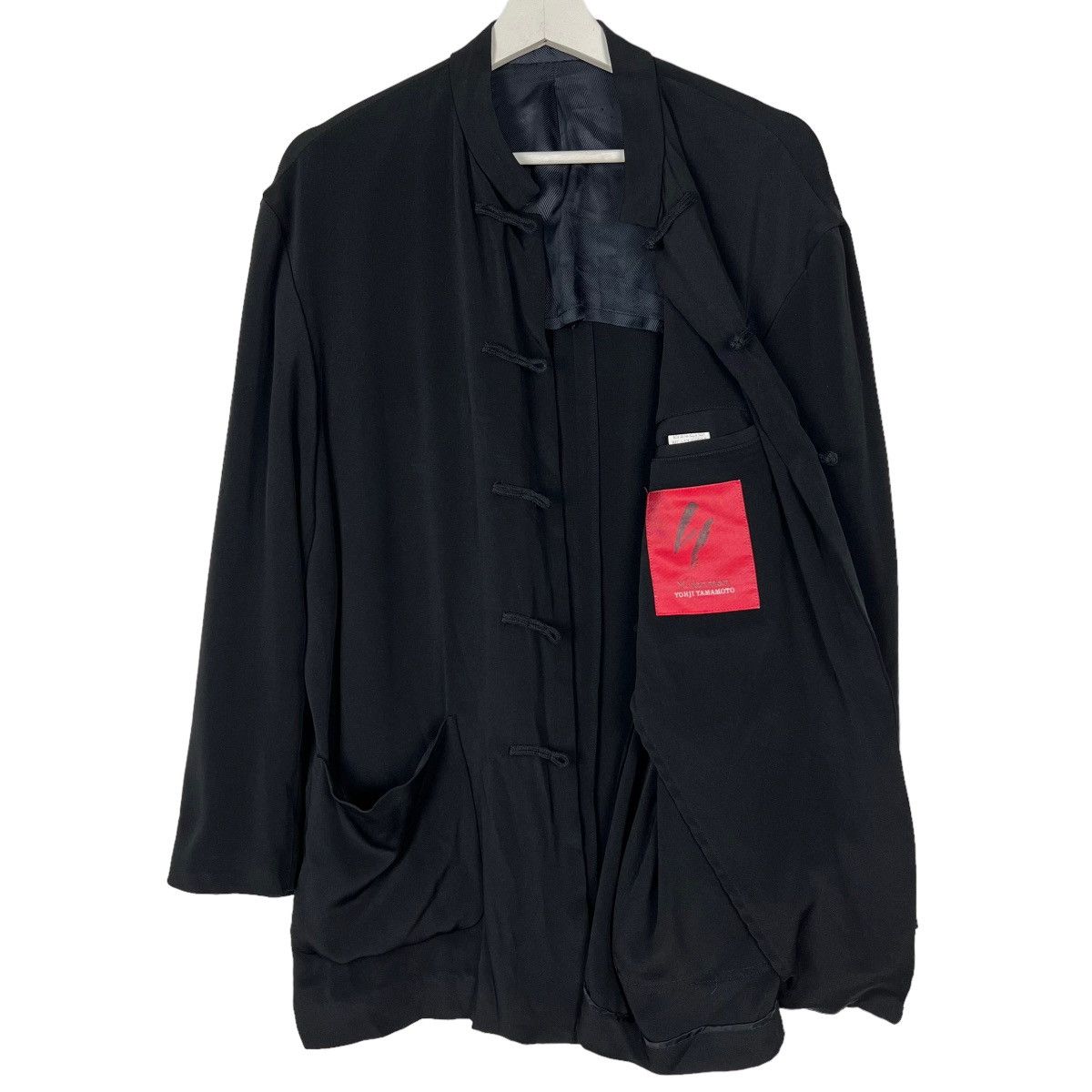 Yohji Yamamoto 💥 YS FOR MEN YOHJI YAMAMOTO SILK MANDARIN JACKET Size US L / EU 52-54 / 3 - 17 Thumbnail
