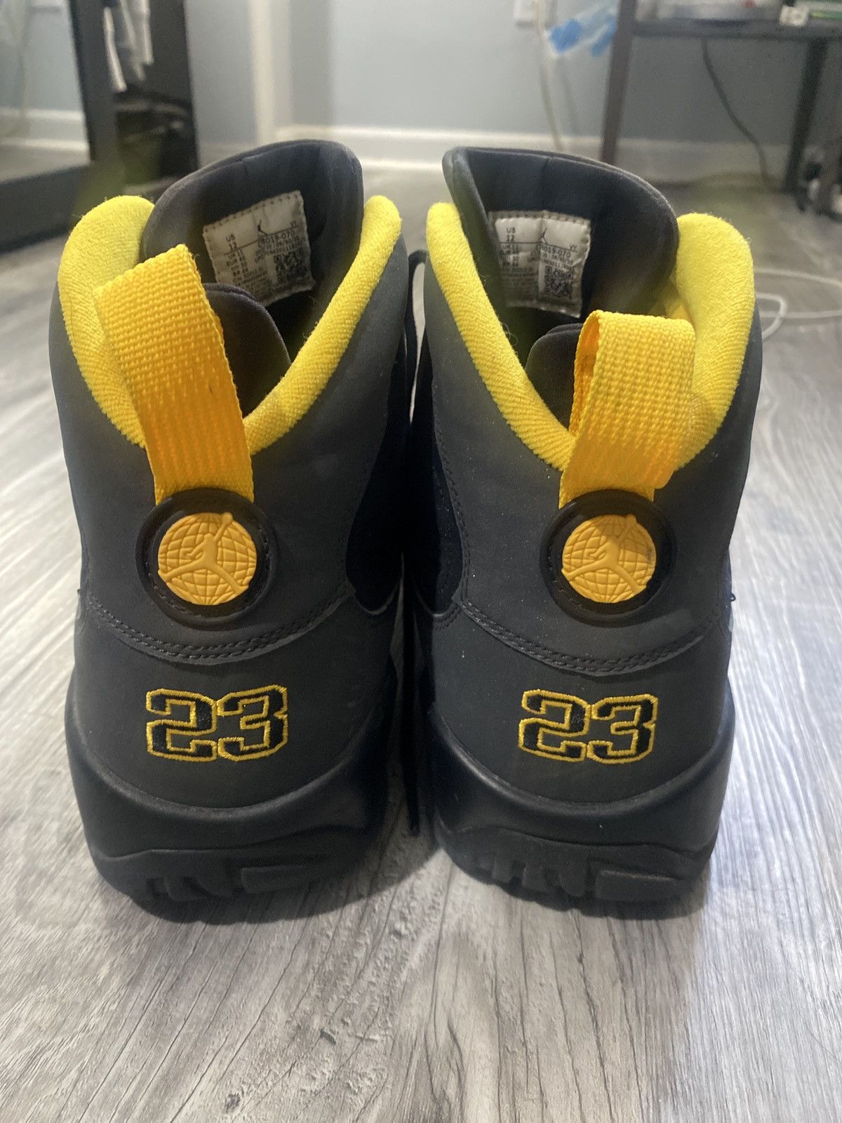 Jordan Brand Jordan 9 Dark Charcoal University Gold Size US 12 / EU 45 - 2 Thumbnail