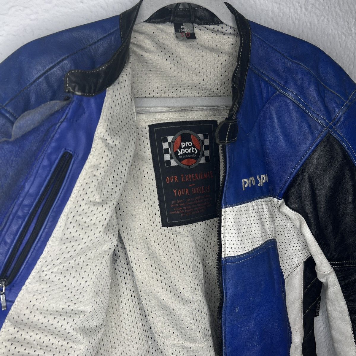 Hein Gericke Hein Gericke Pro Sports Moto Racing Leather Jacket Navy Size US M / EU 48-50 / 2 - 7 Thumbnail