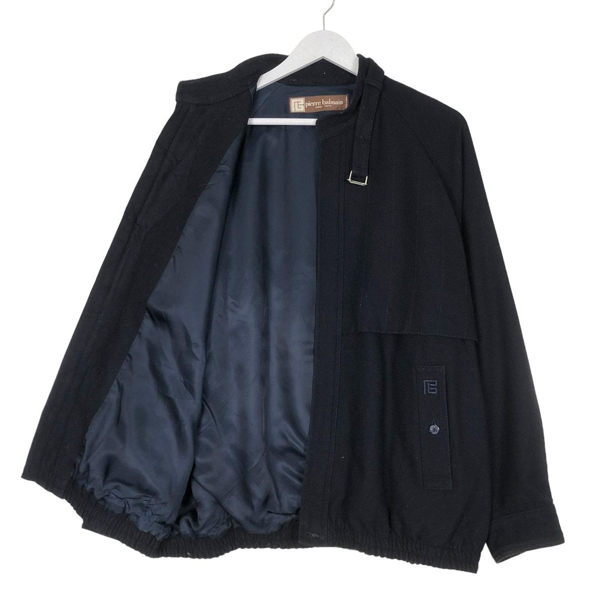 Balmain × Pierre Balmain × Vintage 💥PIERRE BALMAIN VINTAGE WOOL ZIPPER JACKET Size US M / EU 48-50 / 2 - 7 Thumbnail