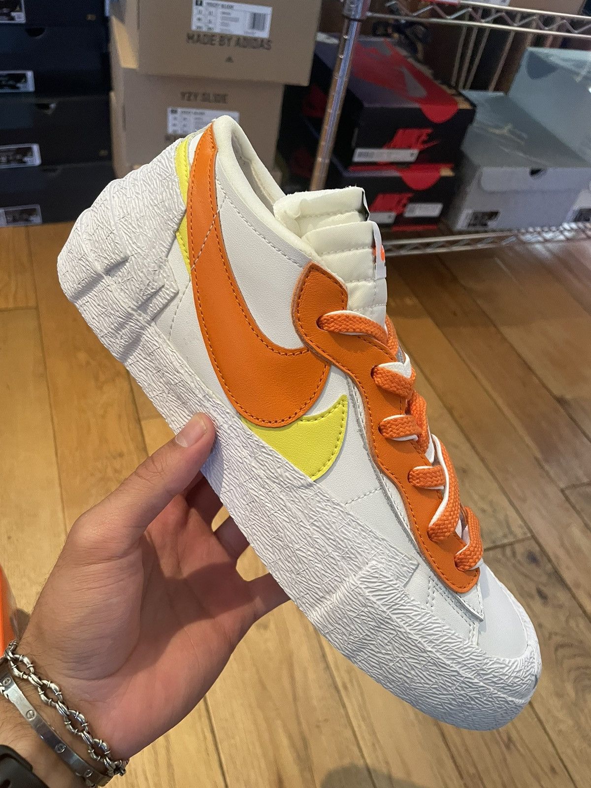Nike × Sacai Nike Sacai Blazer Low Magma Orange Size US 9 / EU 42 - 2 Thumbnail