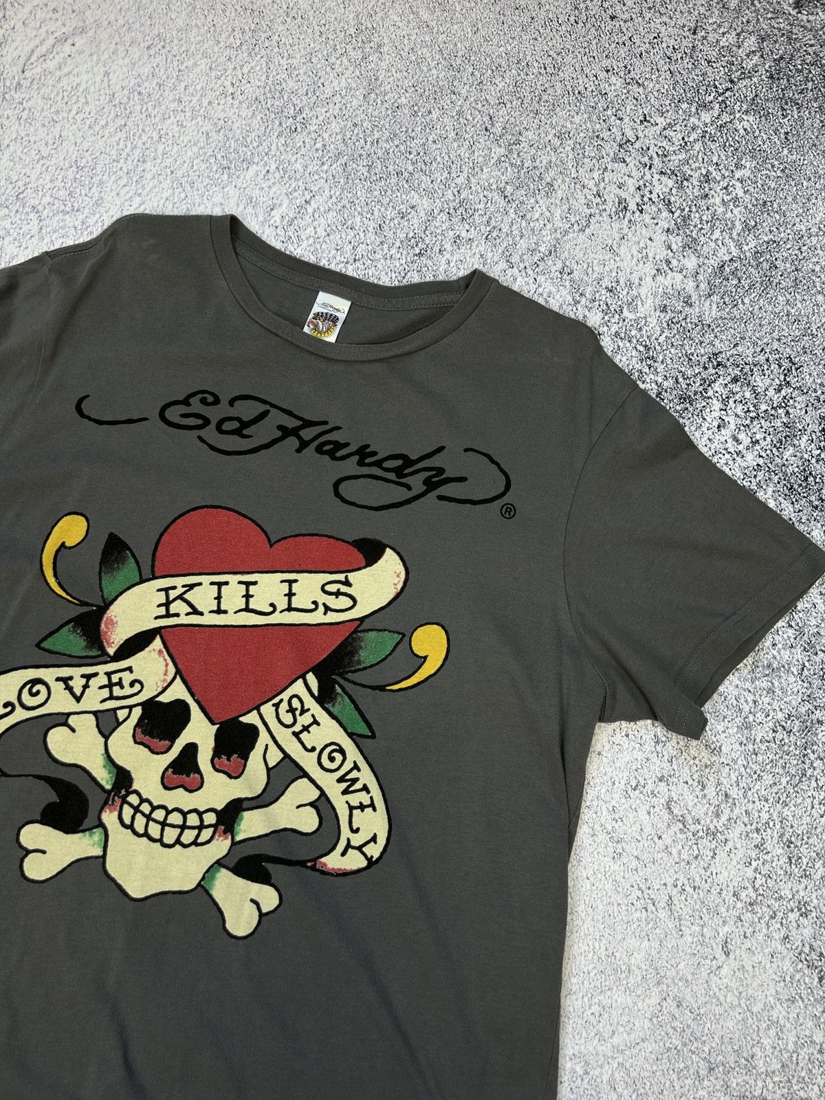 Ed Hardy Mens Vintage Ed Hardy T Shirt by Christian Audigier y2k rare Size US XL / EU 56 / 4 - 2 Thumbnail