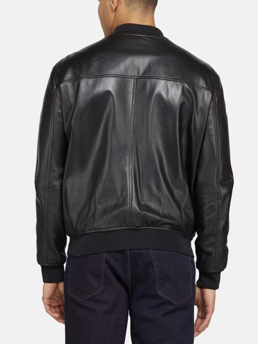 Emporio Armani Leather jacket | Grailed