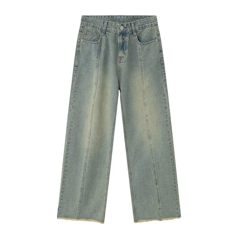 Vintage Straight Wide Leg Blue Jeans