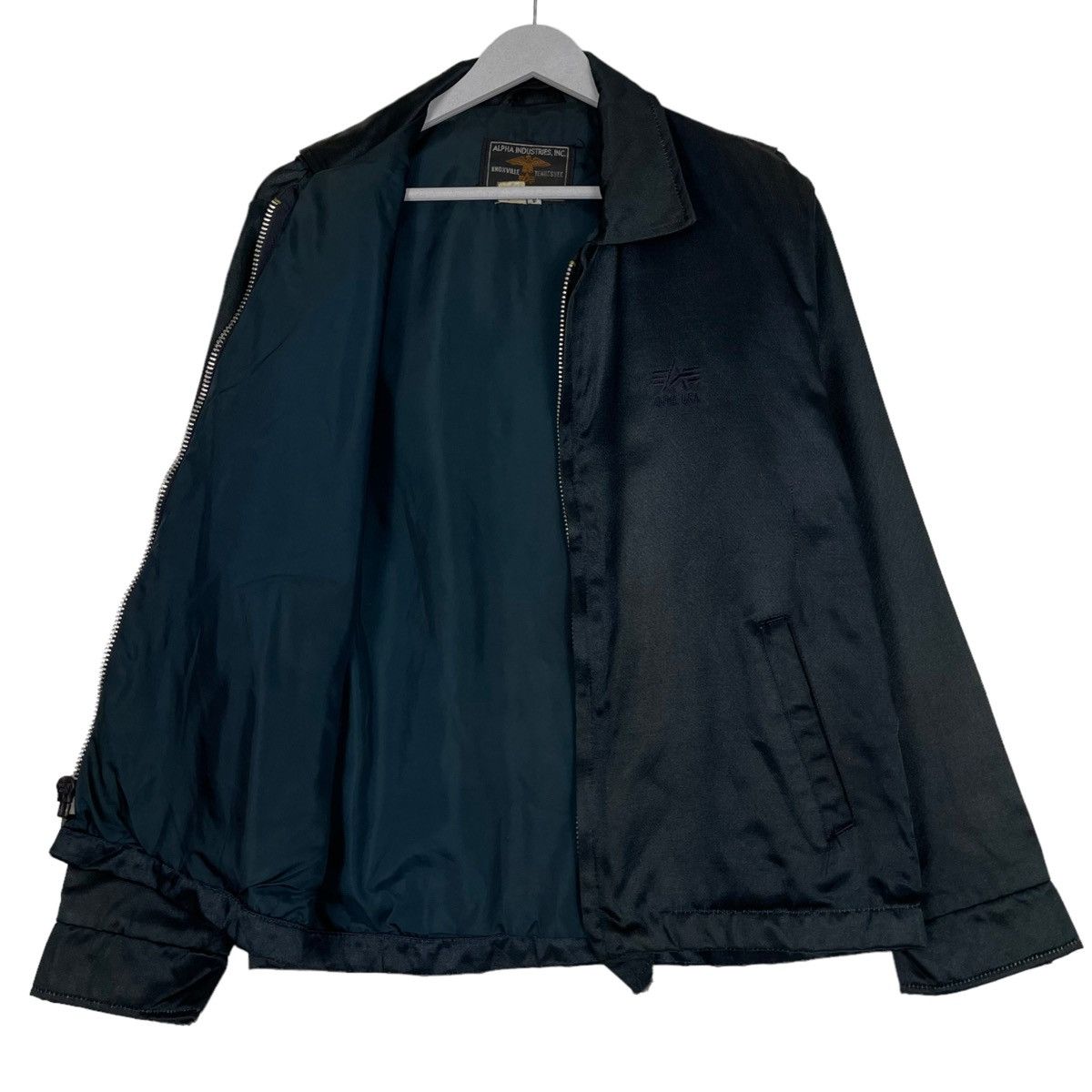 Alpha Industries × Vintage 💥90s ALPHA INDUSTRIES USA HARRINGTON BOMBER STYLE JACKET Size US M / EU 48-50 / 2 - 8 Thumbnail