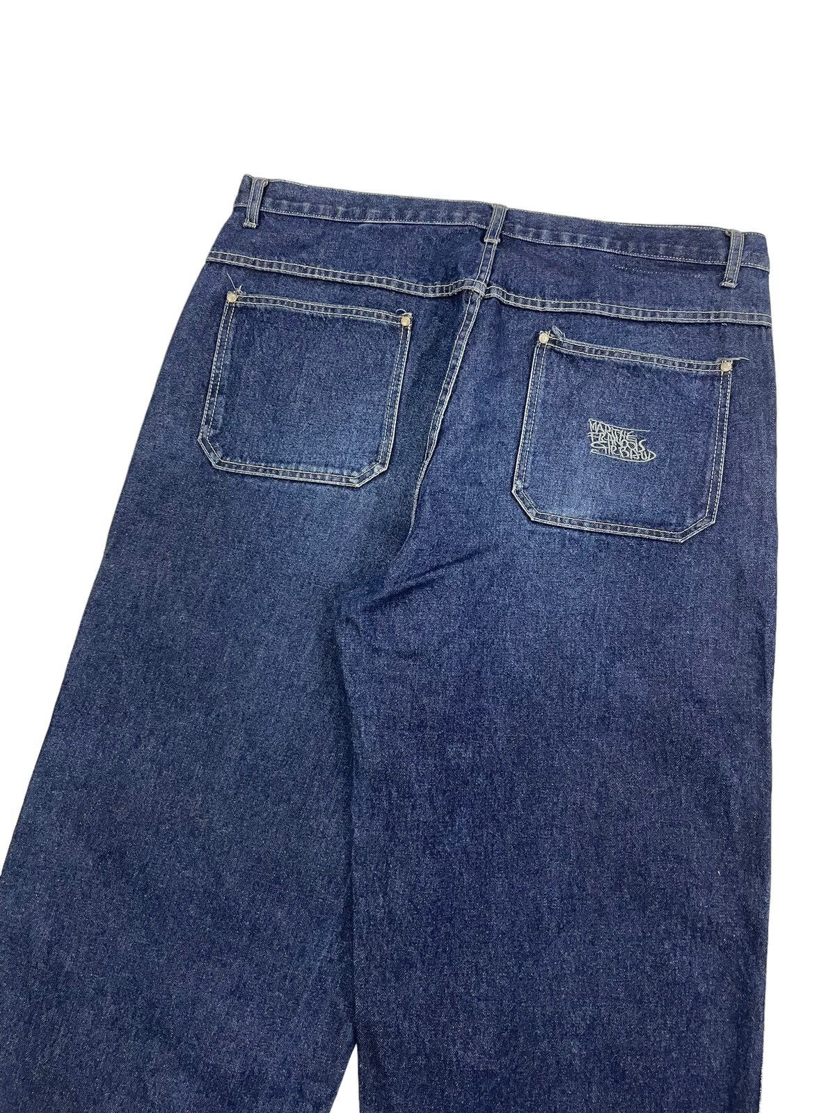 Marithe + Francois Girbaud Vintage MFG Baggy Jeans Big Logo Spellout Size US 39 - 7 Thumbnail