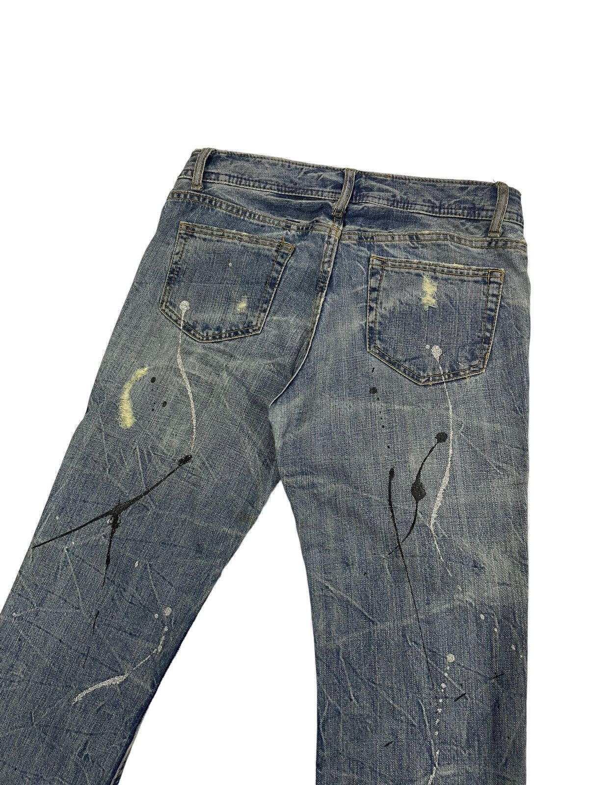 Japanese Brand Vintage Theoria Japan Flare Distressed Jeans Hysteric Style Size US 29 - 7 Thumbnail