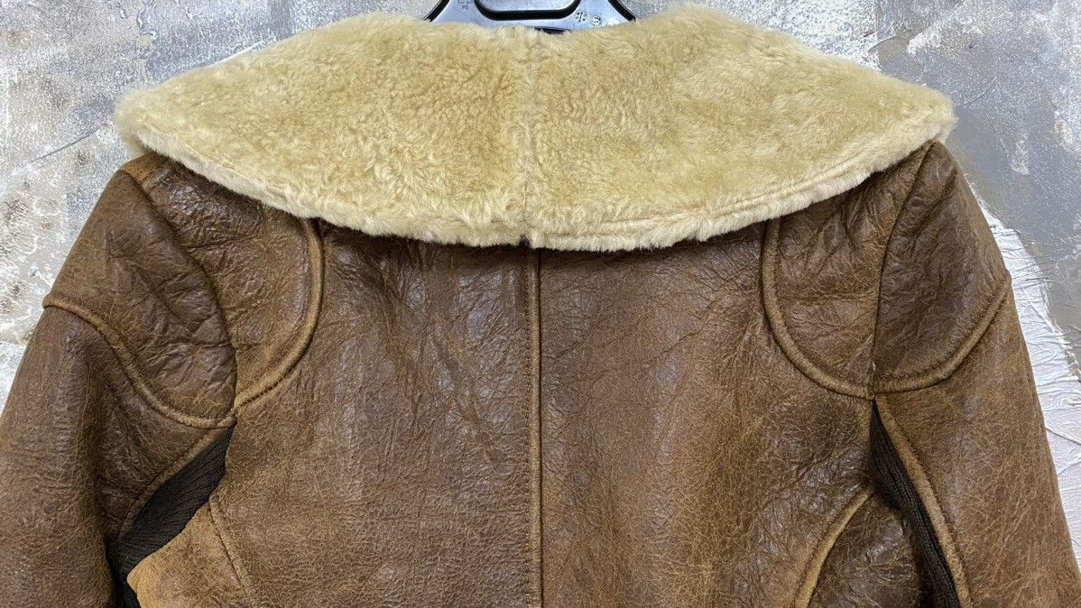 Vintage Doma Sheepskin Shearling Cropped Jacket Size S / US 4 / IT 40 - 10 Thumbnail