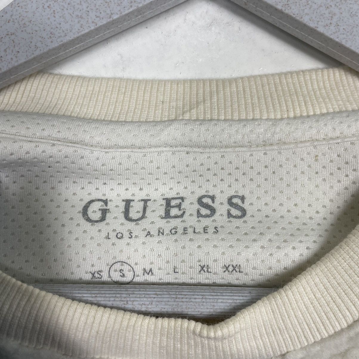 Guess 💥Y2K GUESS DEEPILE FLEECE SWEATSHIRT NICE WHITE Size US S / EU 44-46 / 1 - 6 Thumbnail