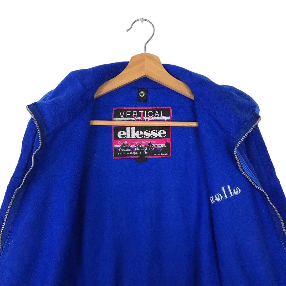 Japanese Brand VINTAGE FLEECE SHERPA JACKET ELLESSE JAPAN MADE Size US L / EU 52-54 / 3 - 10 Thumbnail