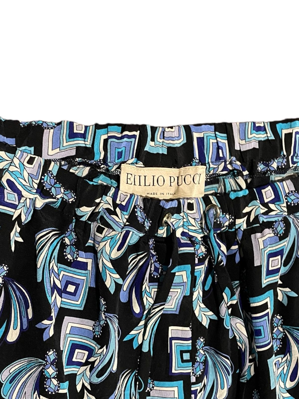 Emilio Pucci Emilio Pucci 💯 Silk Full-print Distressed Drawstring Pants Size 27" / US 4 / IT 40 - 7 Thumbnail
