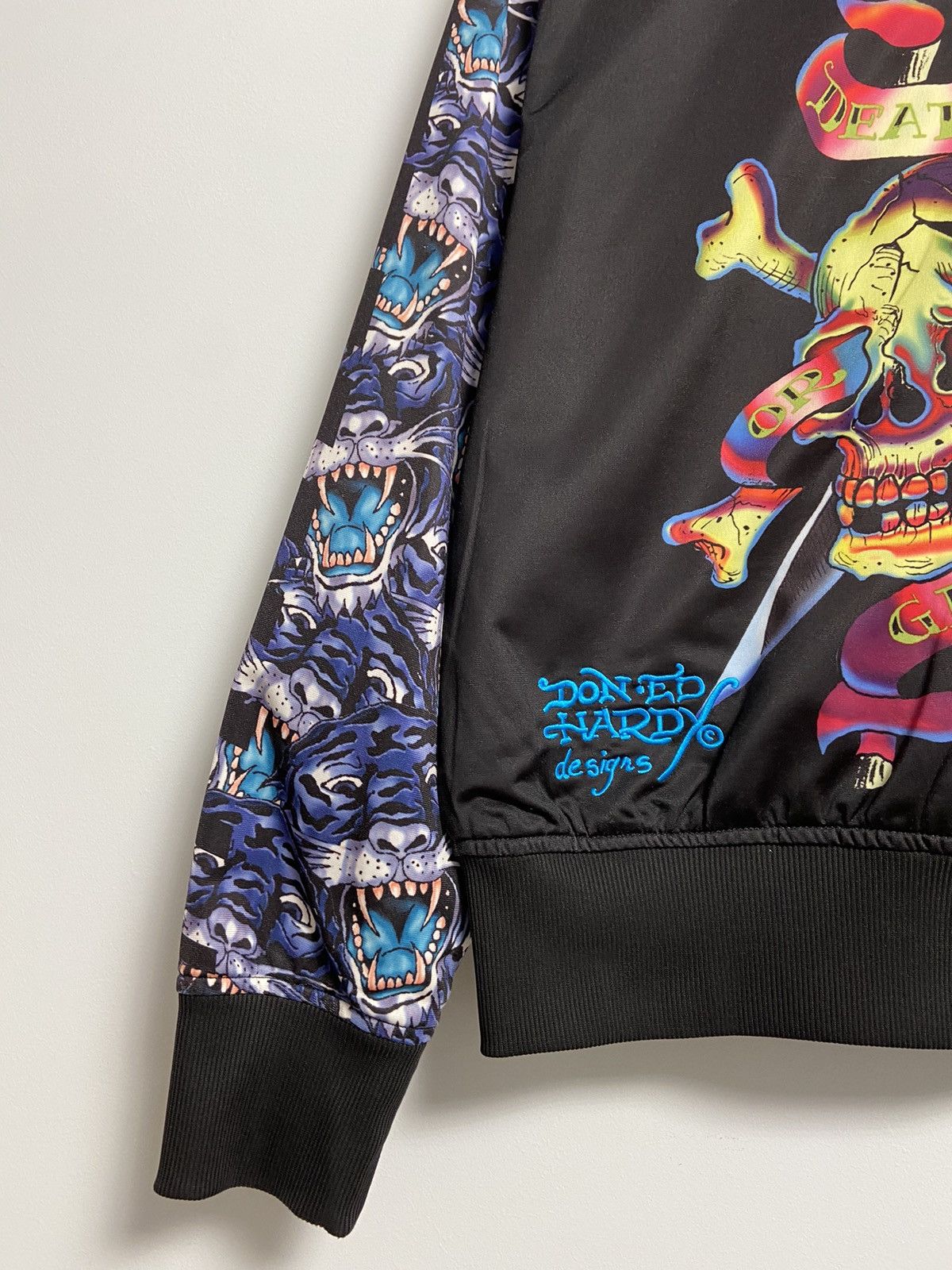 Ed Hardy Vintage Ed Hardy Track Top Jacket Black Logo Size US S / EU 44-46 / 1 - 6 Thumbnail