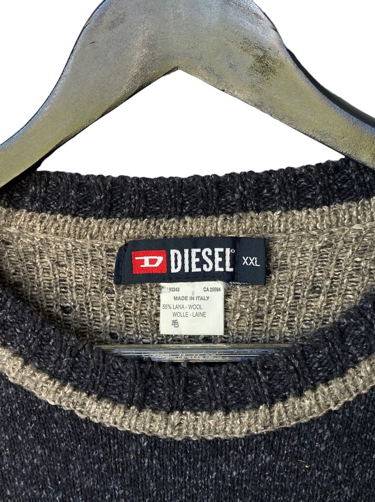 20471120 × Diesel × Japanese Brand Vintage Diesel Big Logo Oversize Knit Sweater Spellout y2k Size US XXL / EU 58 / 5 - 5 Thumbnail