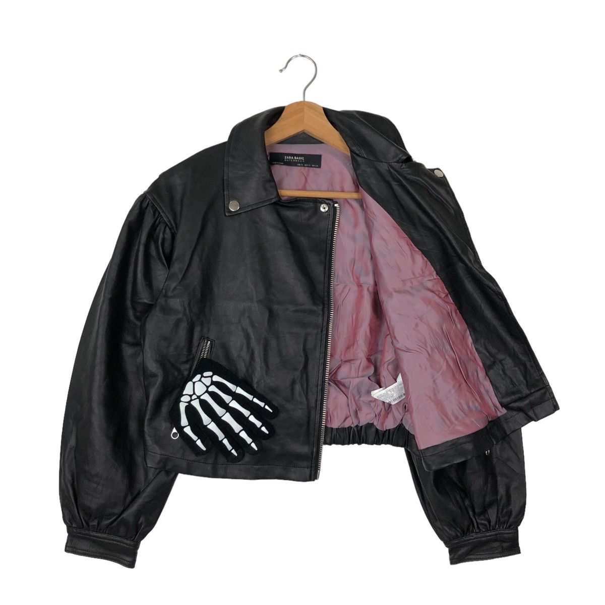 Japanese Brand VINTAGE SOFT LEATHER BOMBER JACKET ZARA JAPAN Size US XS / EU 42 / 0 - 8 Thumbnail