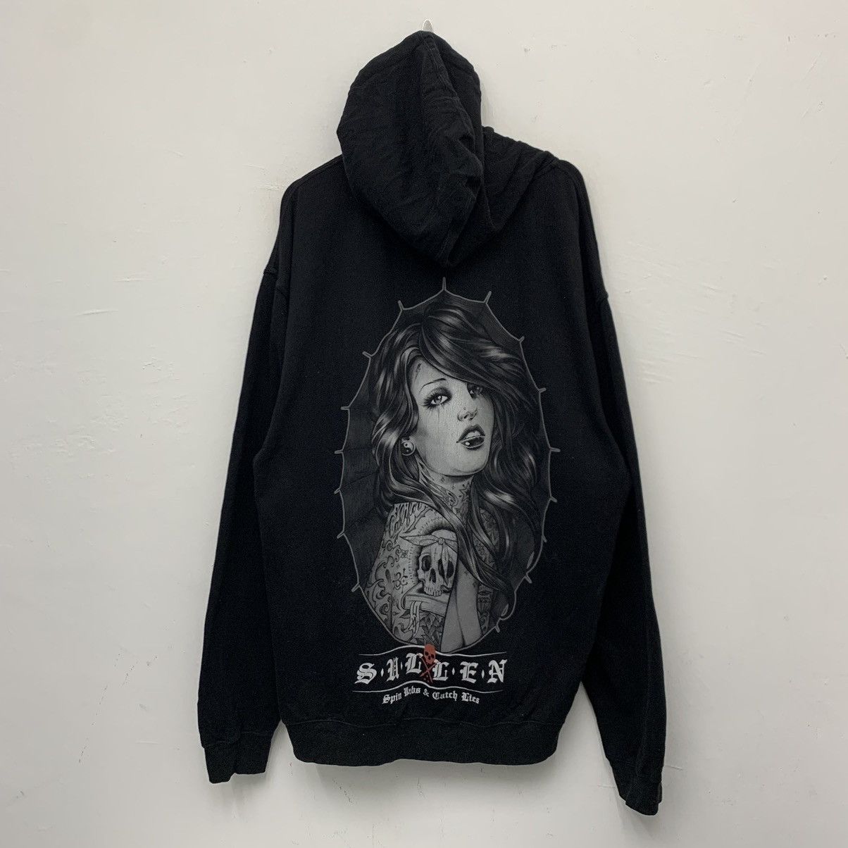 image of Art Sullen Full Zip Hoodie in Black, Men's (Size XL)