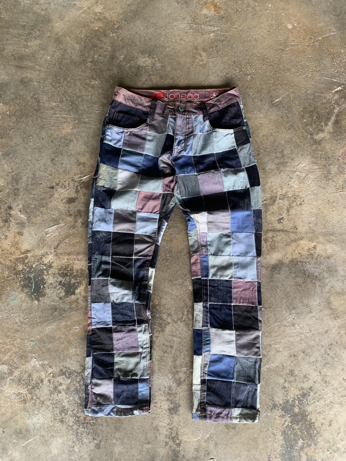Beauty Beast × Japanese Brand Rare🔥joneaa patchwork jeans Size US 32 / EU 48 - 2 Thumbnail
