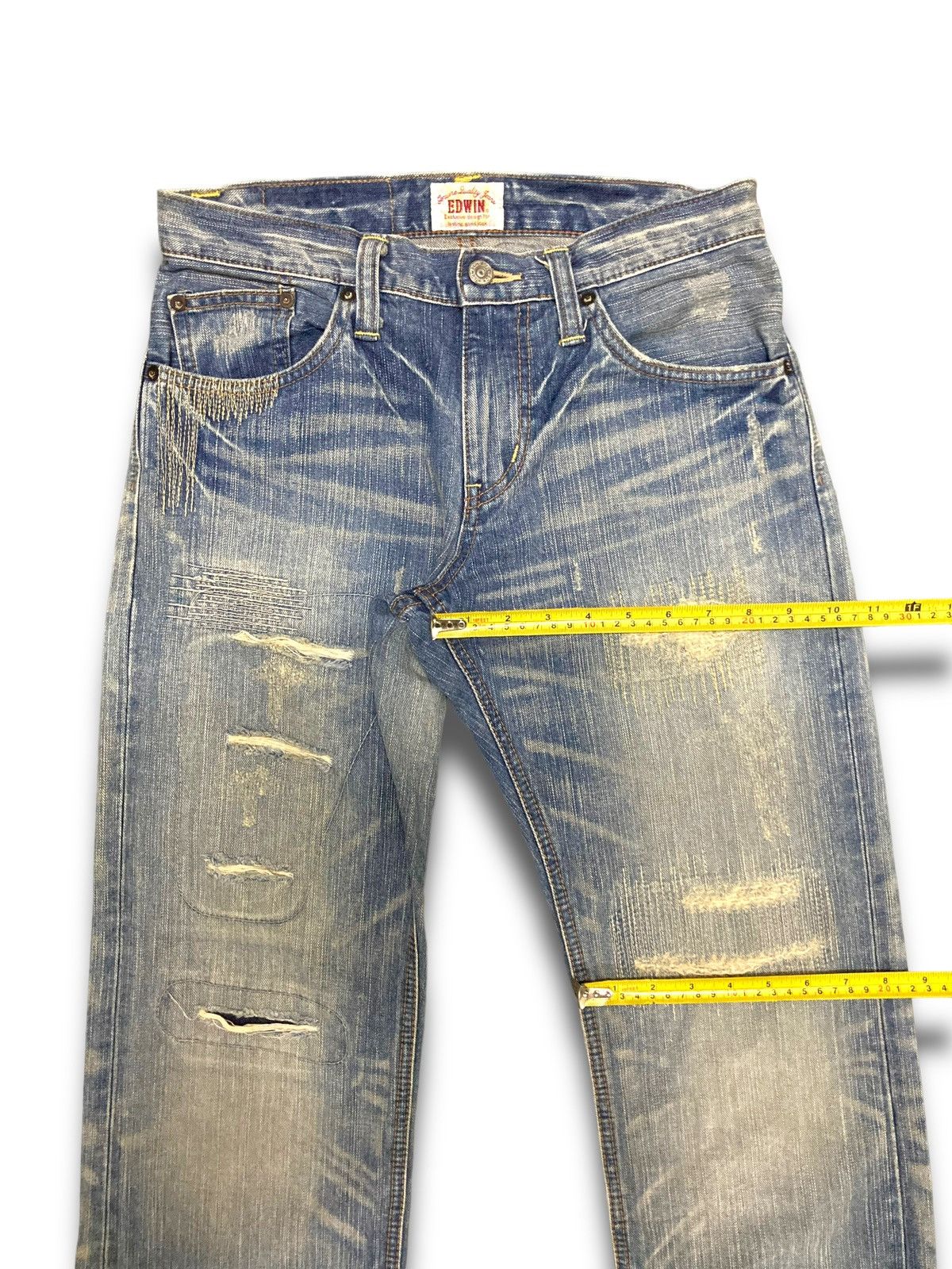 Edwin Vintage Y2K Edwin Straight Kaihara Jeans Size US 30 / EU 46 - 19 Thumbnail