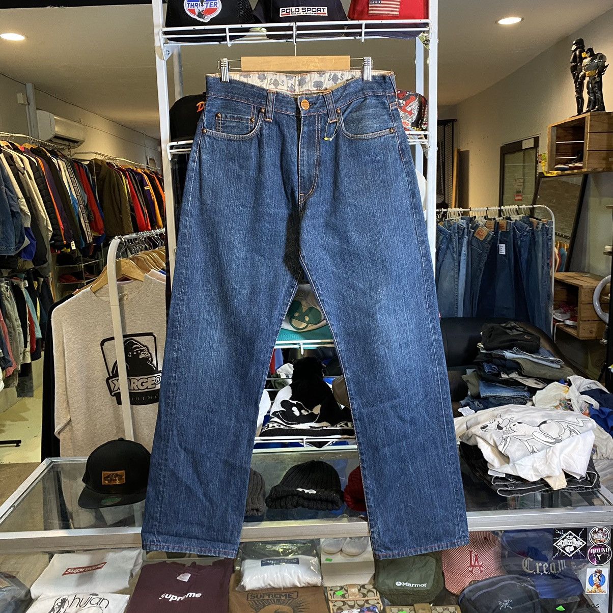 Japanese Brand Mr. Men little Miss embroidered pocket japan denim Size US 34 / EU 50 - 2 Thumbnail