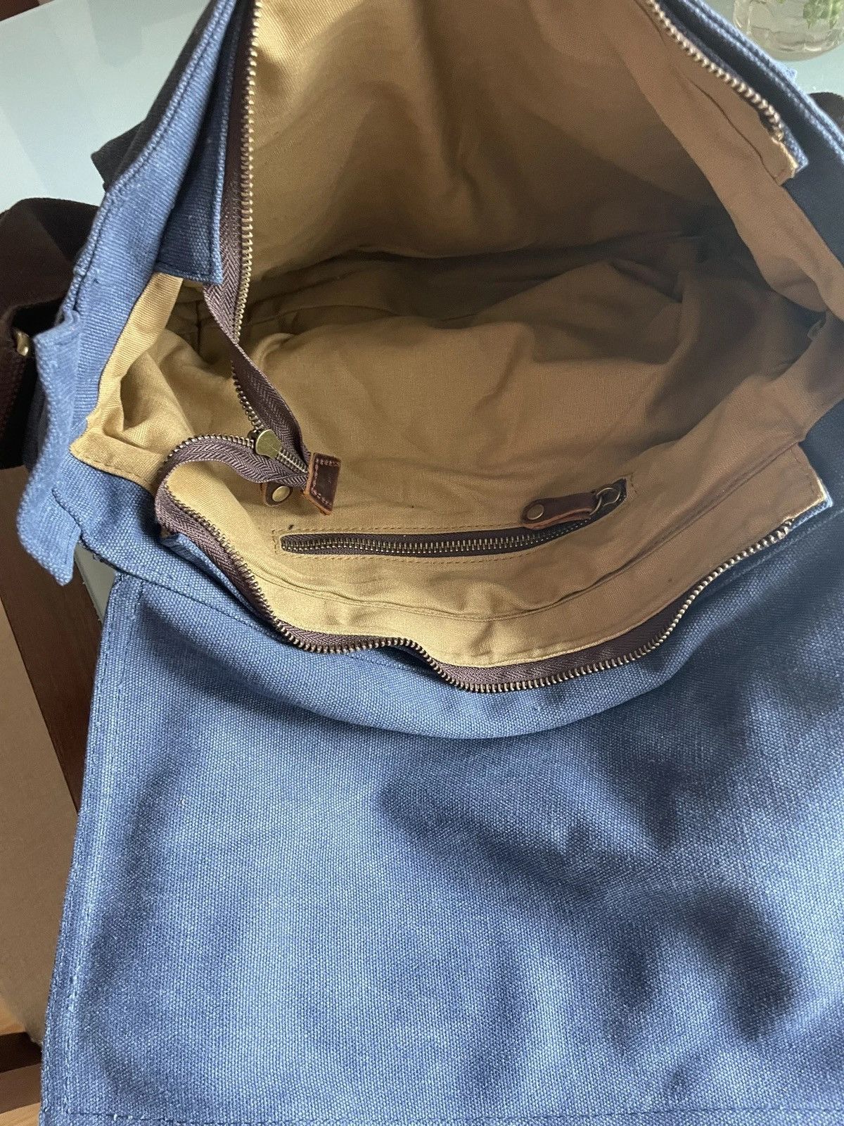 Designer × Japanese Brand Unisex Canvas Leather Messenger Bag Size ONE SIZE - 6 Thumbnail
