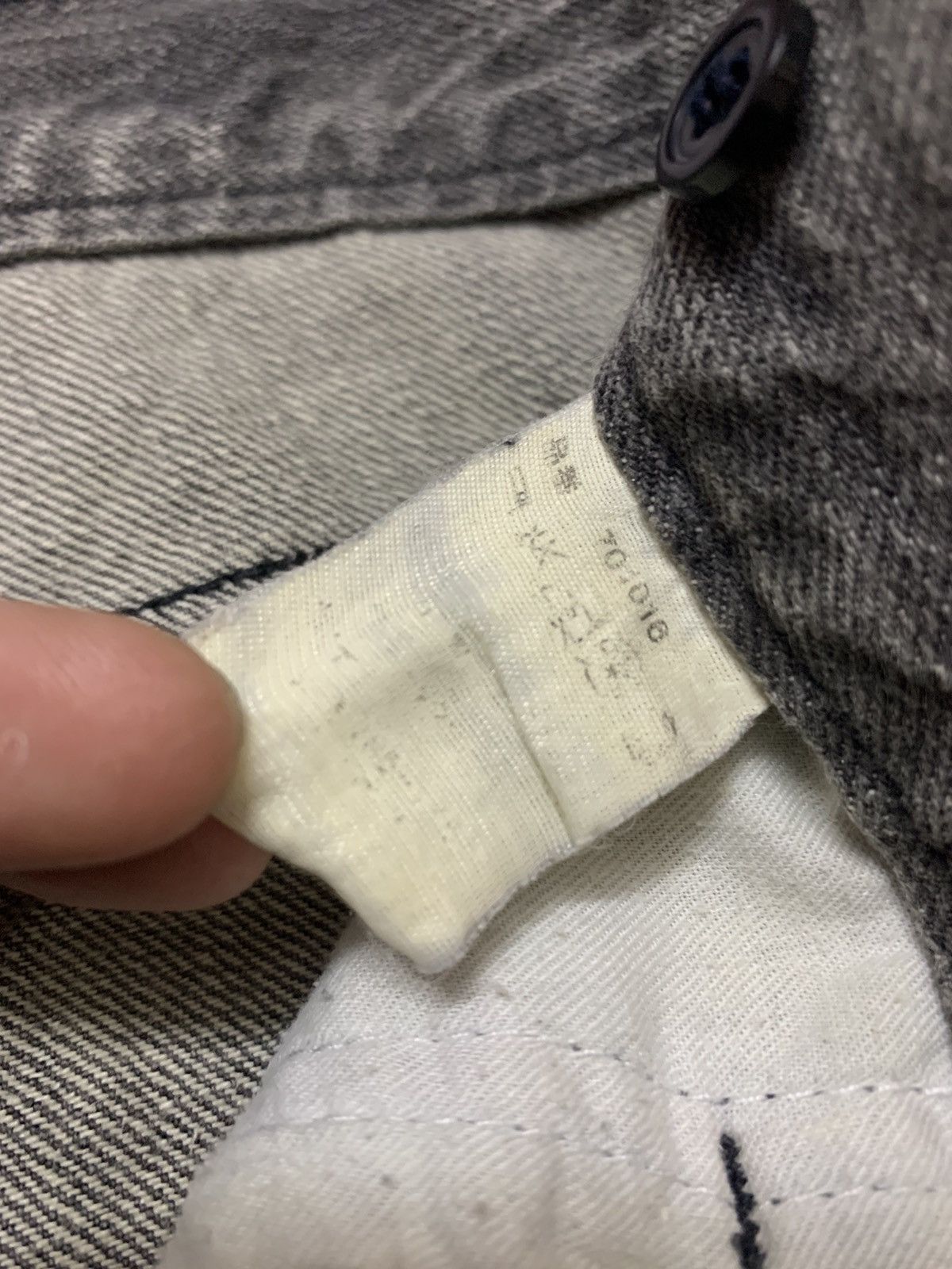 Hysteric Glamour Japanese Brand Unknown Words Printed Washed Denim Size US 29 - 6 Thumbnail
