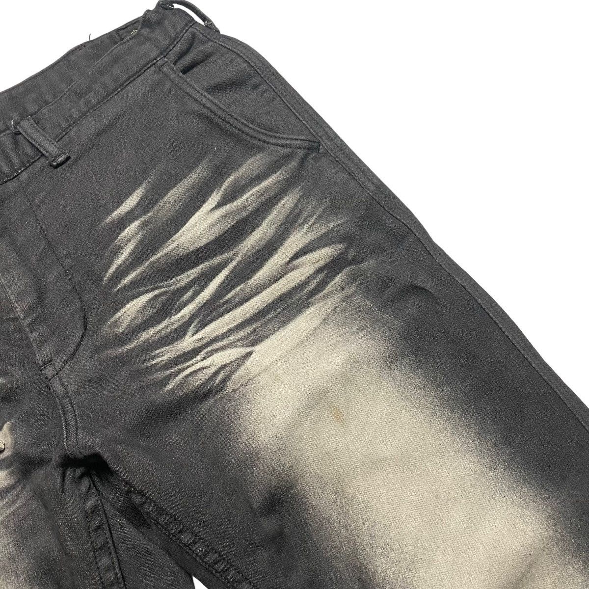 If Six Was Nine × Le Grande Bleu (L.G.B.) 🇯🇵 SEMANTIC DESIGN BLEACH PUNK GOTHIC PANTS Size US 32 / EU 48 - 5 Thumbnail