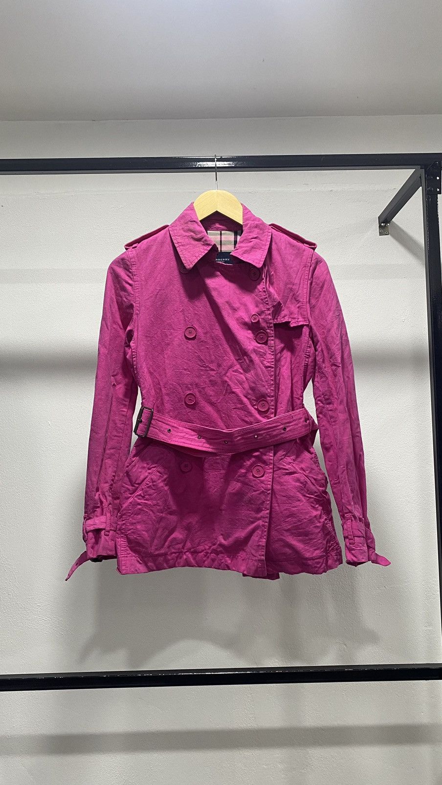 Burberry Vintage Burberry London Coats Pink Barbie Size S / US 4 / IT 40 - 1 Thumbnail