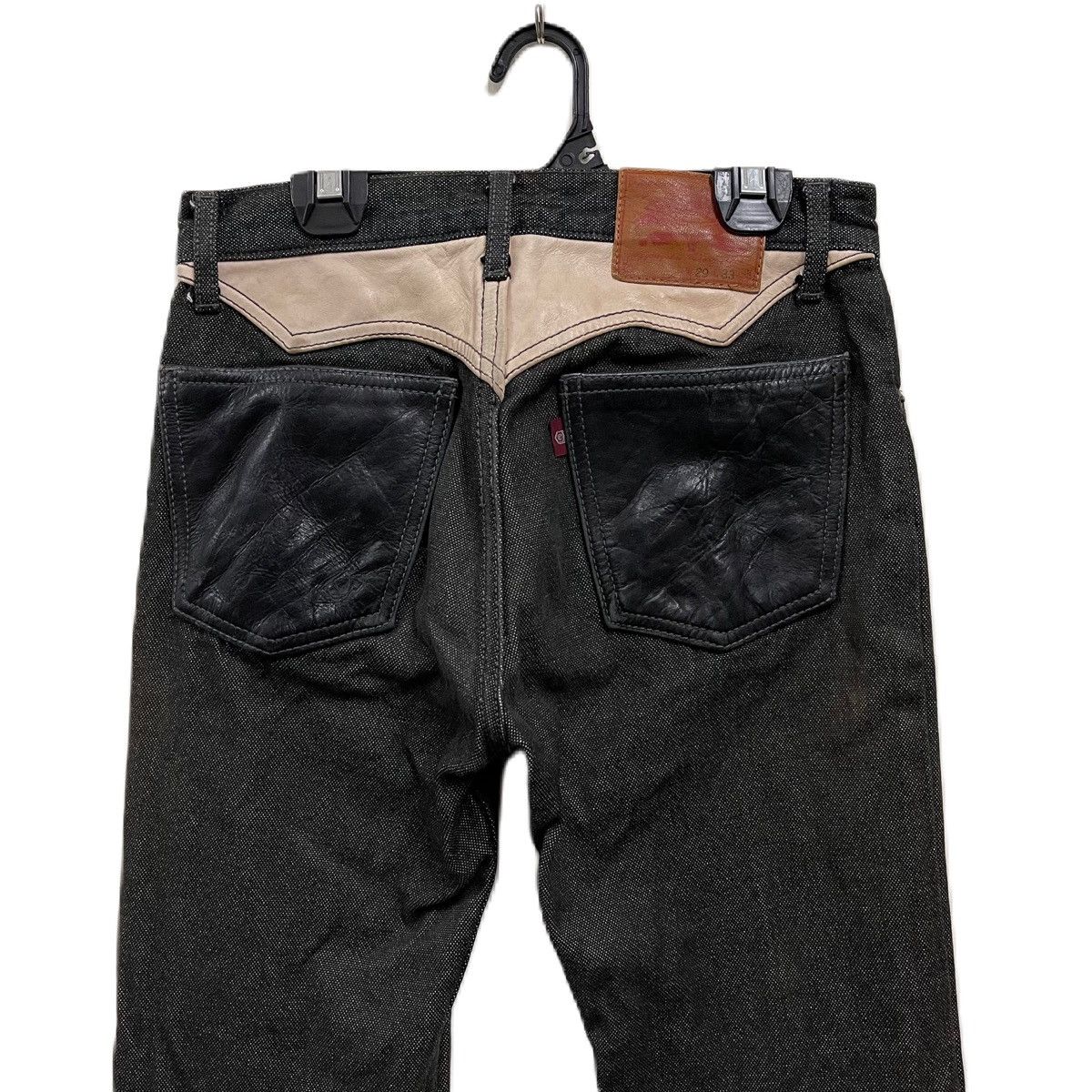 If Six Was Nine Super Nuts leather pocket jeans denim rare Size US 28 / EU 44 - 2 Thumbnail