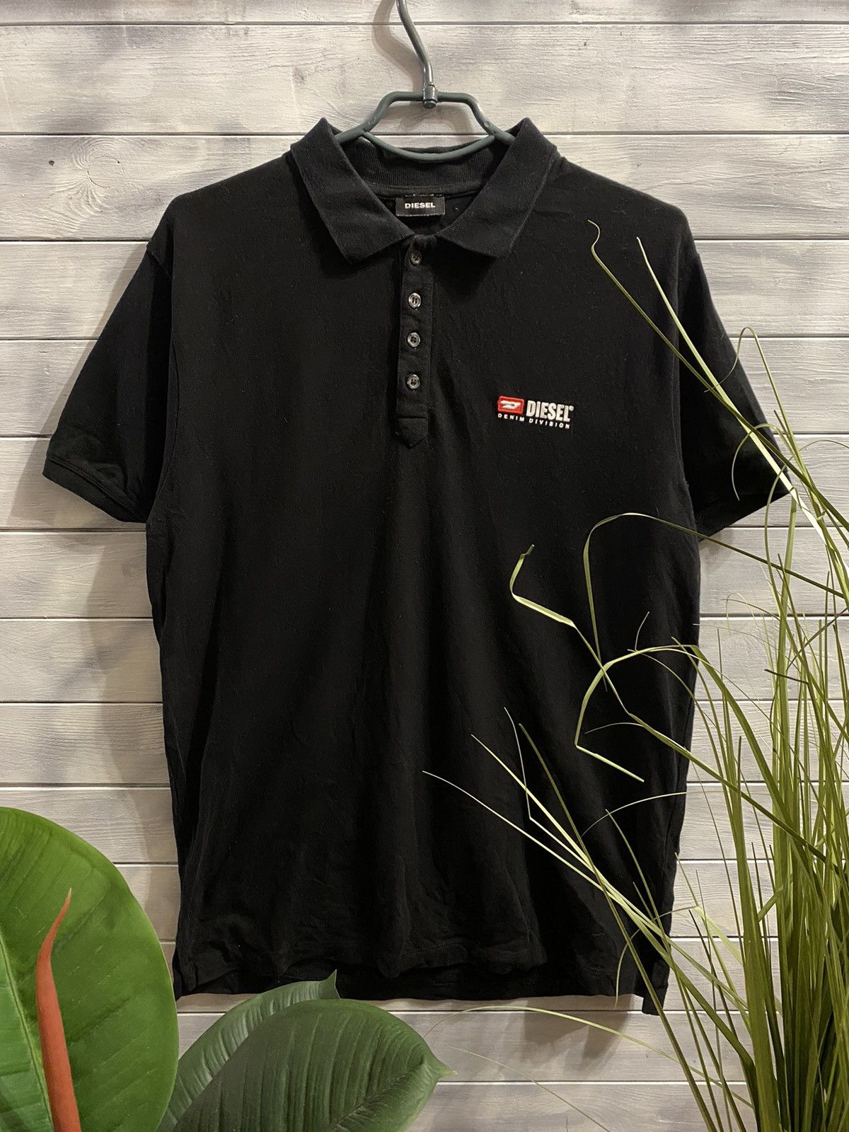 Diesel Rare Polo Diesel Small Logo. Y2K Punk style. Size US M / EU 48-50 / 2 - 1 Thumbnail
