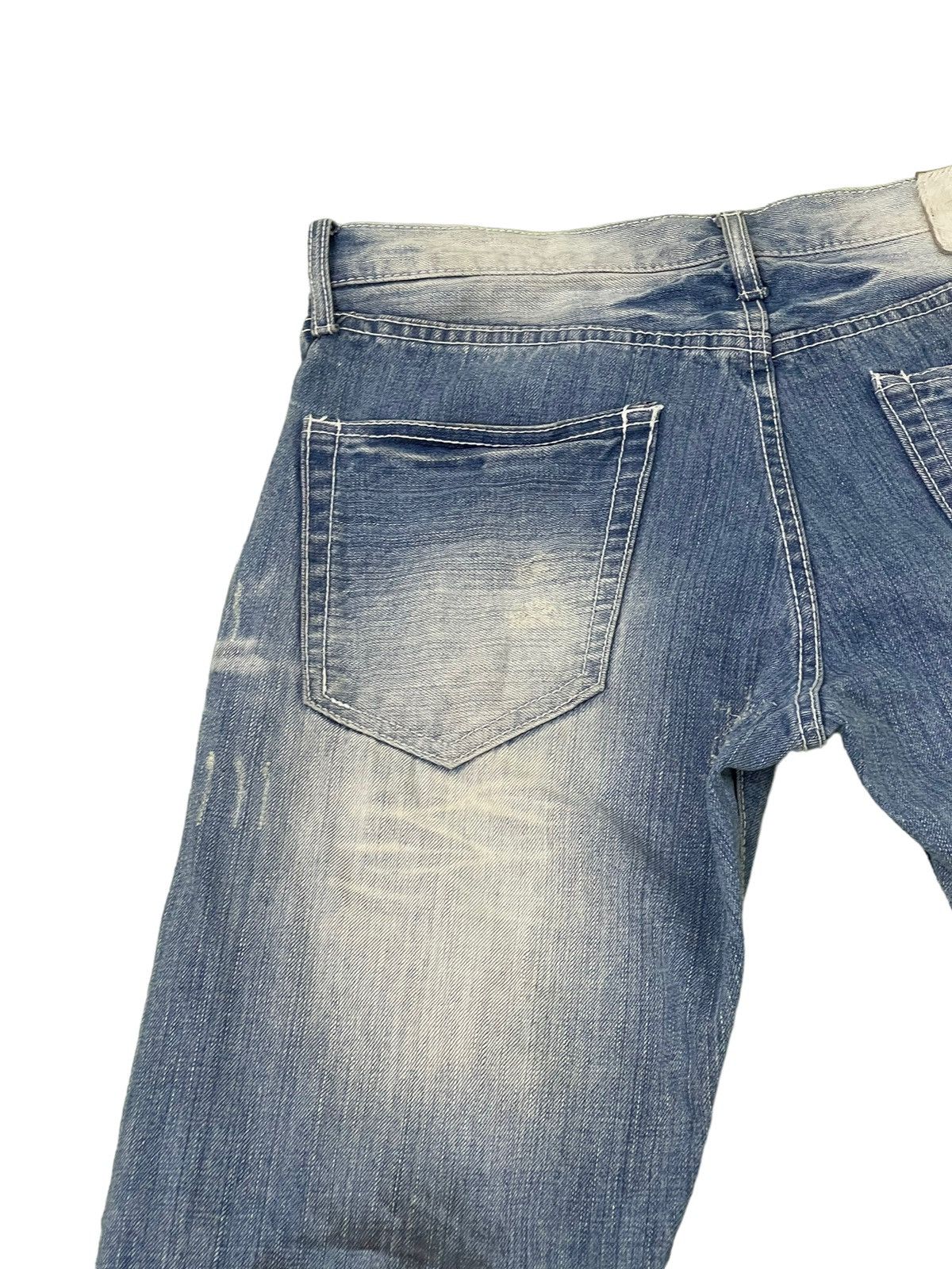 Japanese Brand Distress Jeans Urban Craft Honeycomb Painted Straight 5🟦8 Size US 32 / EU 48 - 19 Thumbnail