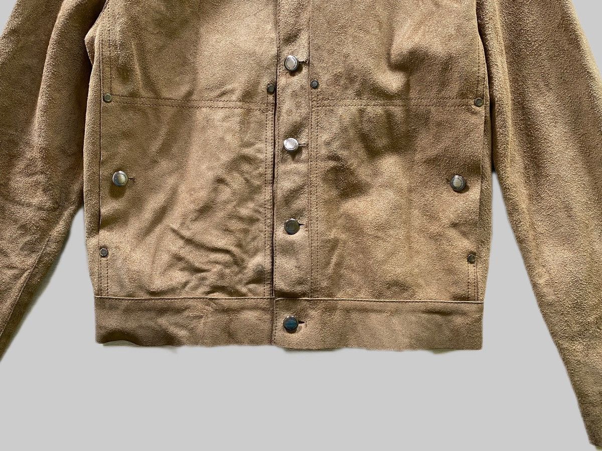 Yves Saint Laurent Insane Detailed YSL RiveGauche Suede Leather Jacket Size US M / EU 48-50 / 2 - 11 Thumbnail