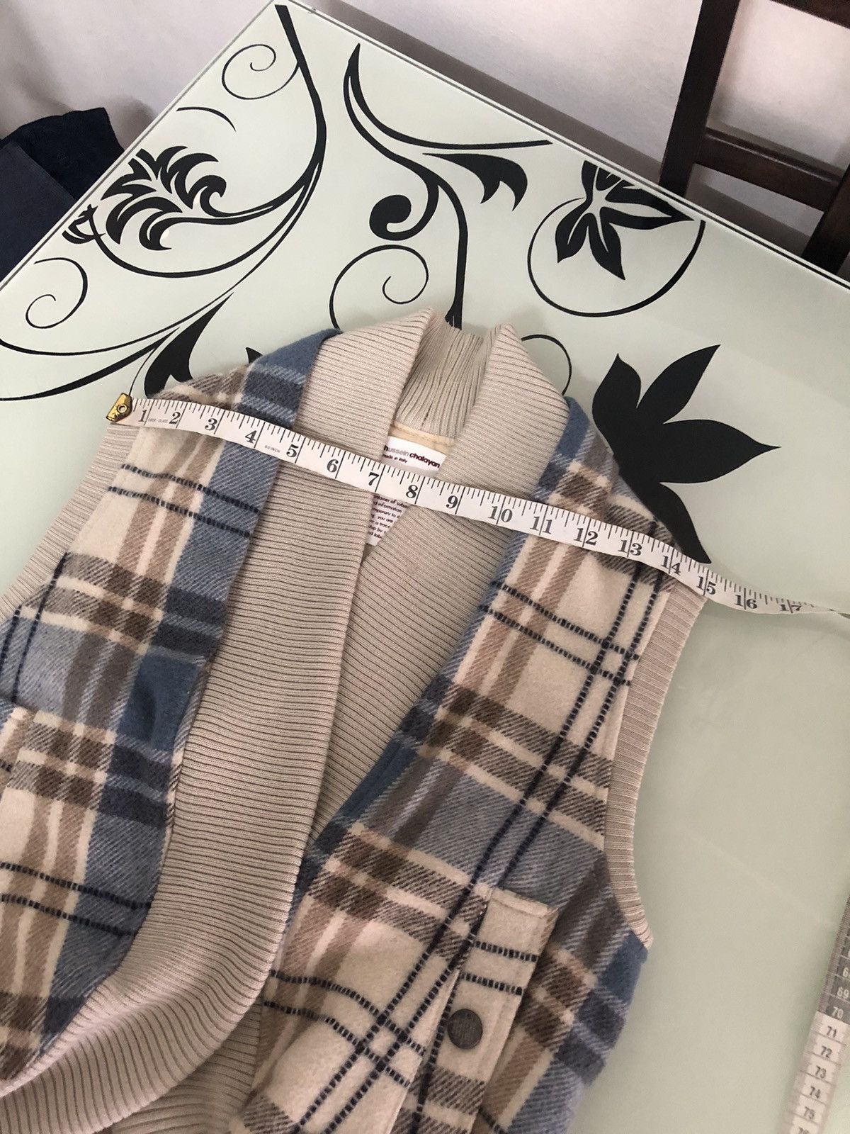 Hussein Chalayan Rare❗️Vintage Hussein Chalayan Checked Wool Vest Jacket Size XS / US 0-2 / IT 36-38 - 23 Thumbnail