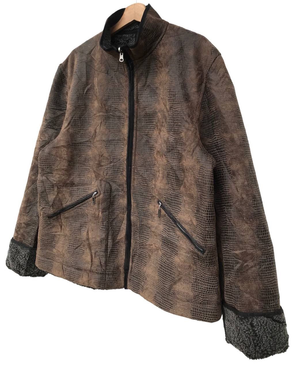 Jean Paul Gaultier RARE JPG Onward Kashiyama Reversible Lizard Coated Jacket Size US L / EU 52-54 / 3 - 6 Thumbnail