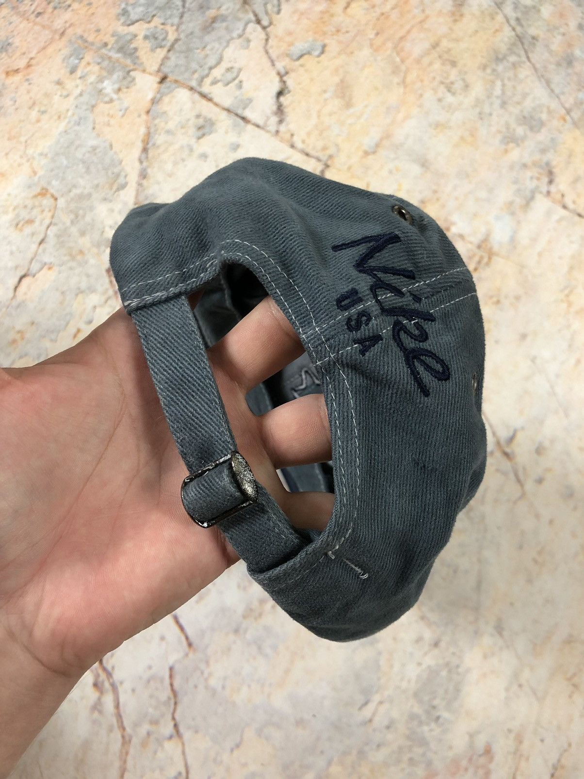 Nike Nike USA vintage big logo rare old hat cap Size ONE SIZE - 4 Thumbnail