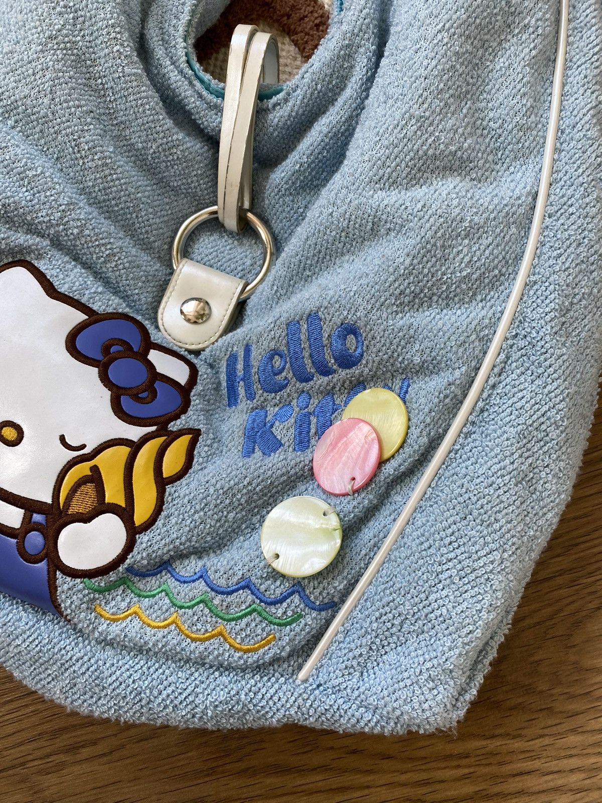 Cartoon Network HELLO KITTY BLUE VELOR SHOULDER BAG Size ONE SIZE - 3 Thumbnail