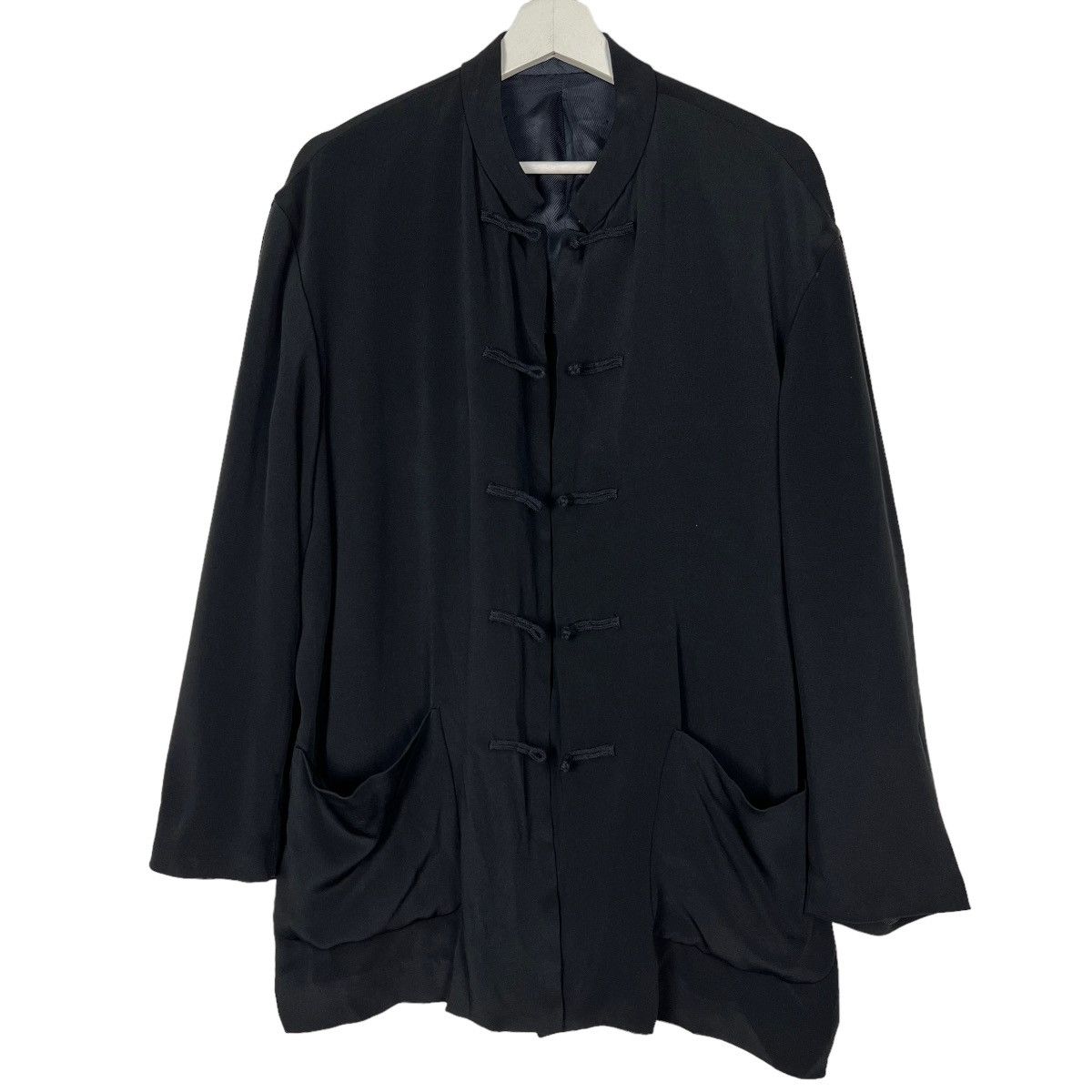 Yohji Yamamoto 💥 YS FOR MEN YOHJI YAMAMOTO SILK MANDARIN JACKET Size US L / EU 52-54 / 3 - 11 Thumbnail