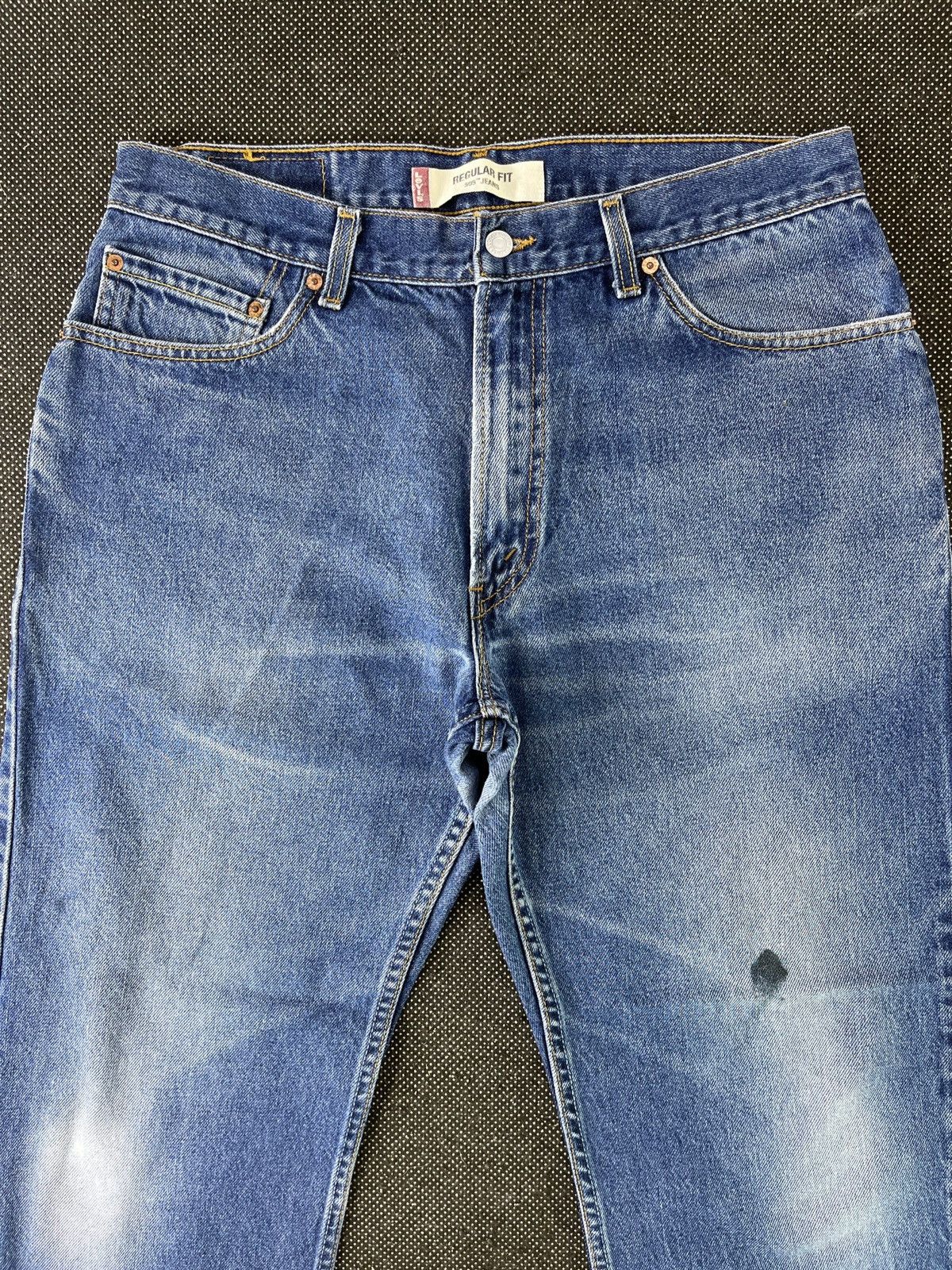 Levi's Vintage Levis 505 Stone Wash Jeans 35 x 30 - J330 Size US 35 - 3 Thumbnail