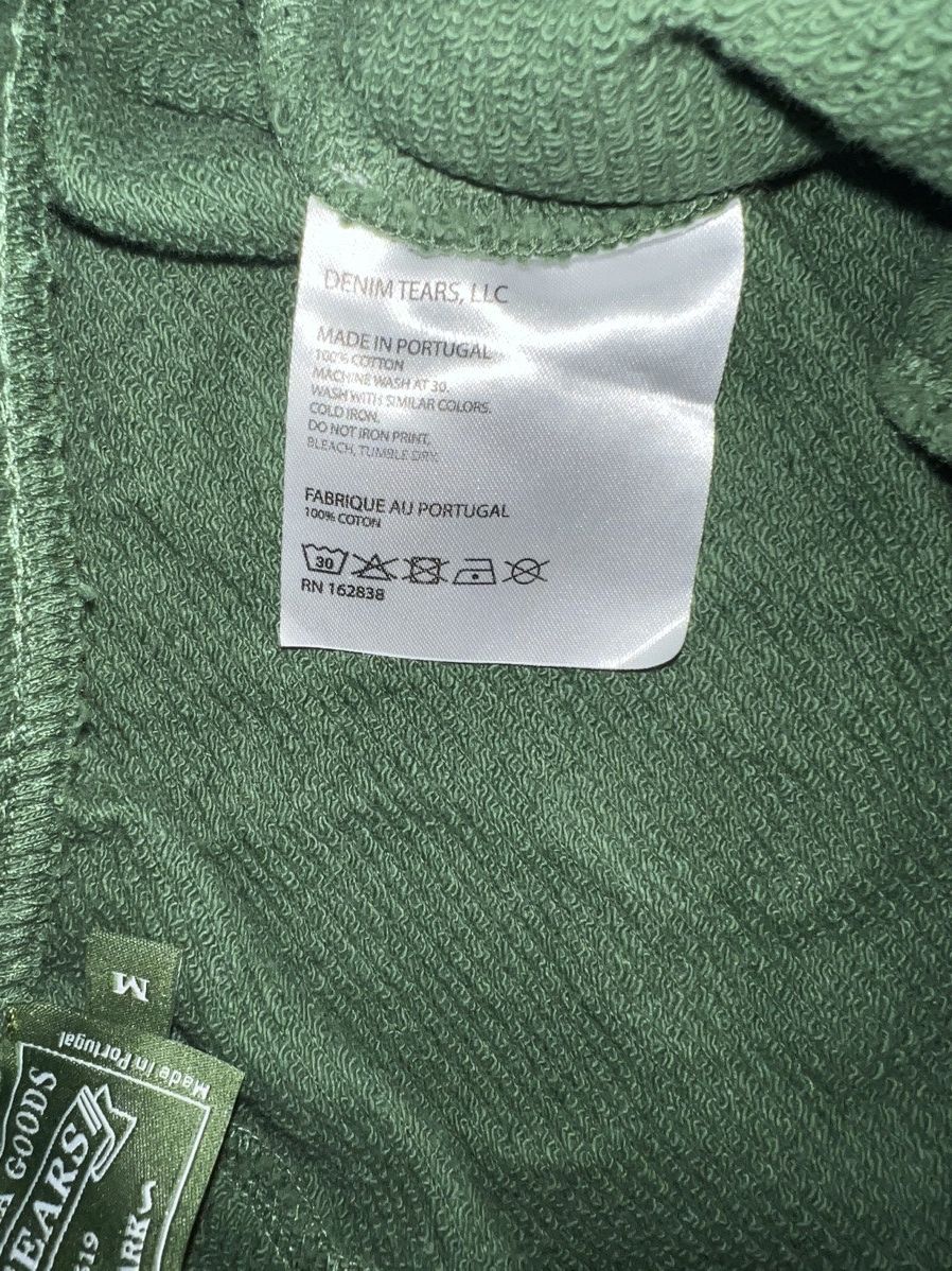 DENIM TEARS The Cotton Wreath Sweatpants Green Sz M Size US 32 / EU 48 - 2 Thumbnail