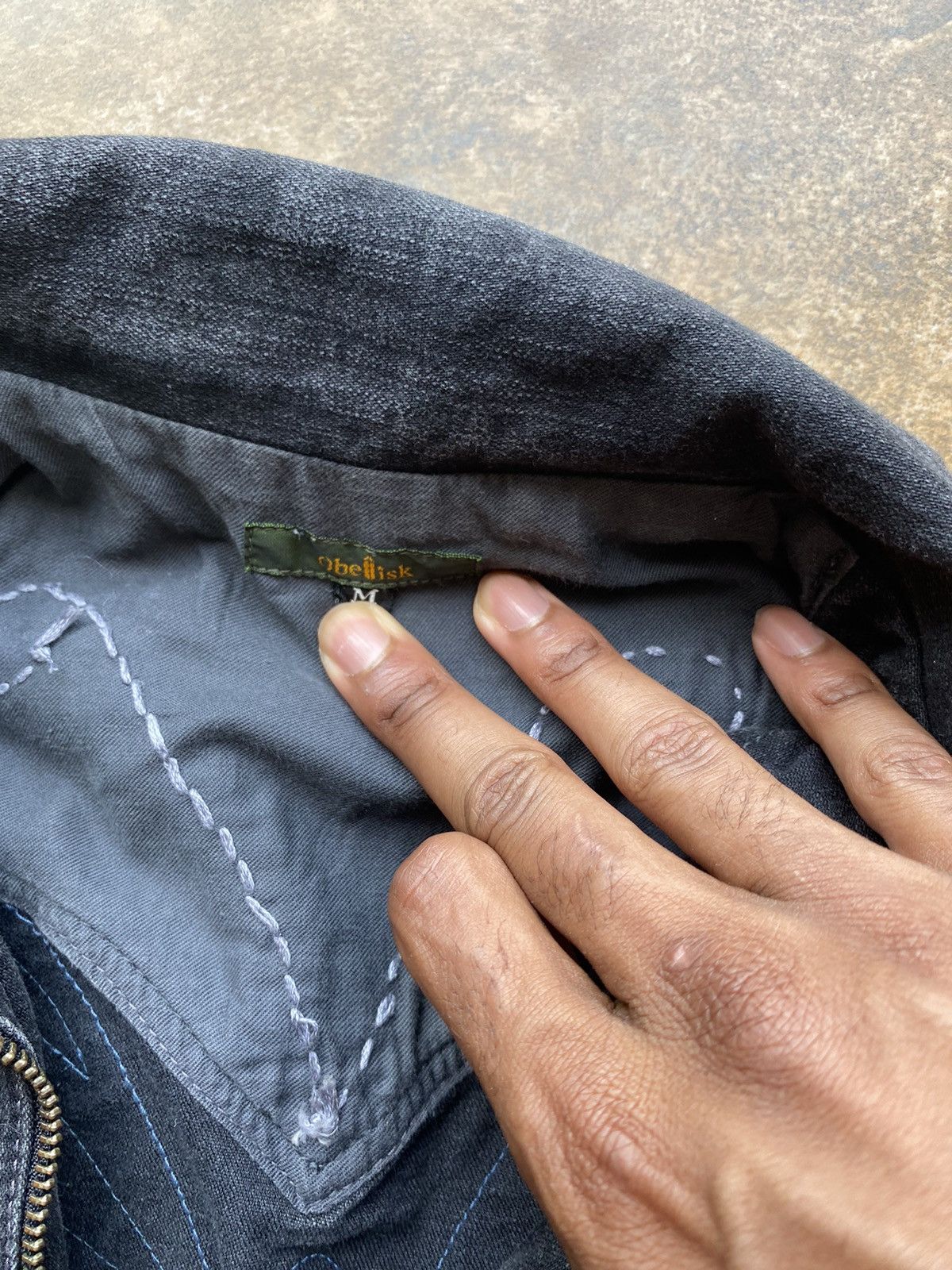 Japanese Brand Obelisk Butterfly Embroidered Denim Jacket Size US M / EU 48-50 / 2 - 3 Thumbnail