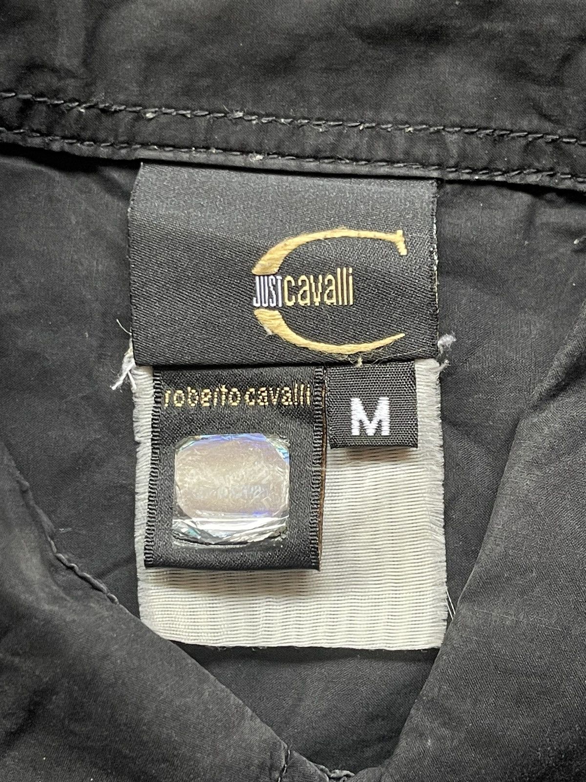 Roberto Cavalli Just Cavalli Black Shirts Size US M / EU 48-50 / 2 - 4 Thumbnail