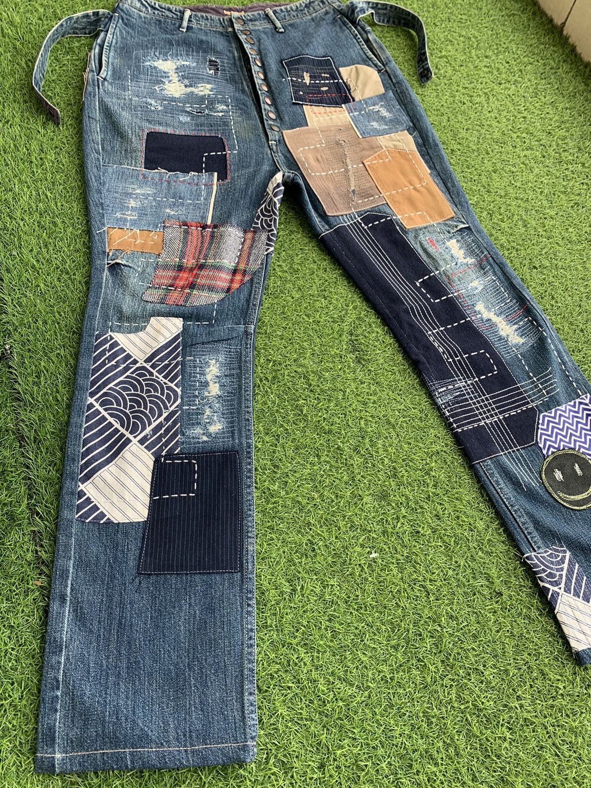 🔥Insane Design Kapital Patchwork Rework sashiko Denim
