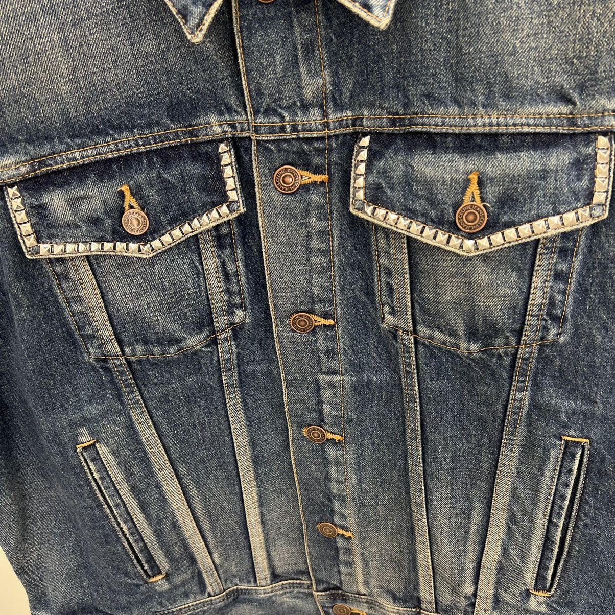 Celine × Hedi Slimane Celine Studded Denim Vest Size US S / EU 44-46 / 1 - 3 Thumbnail