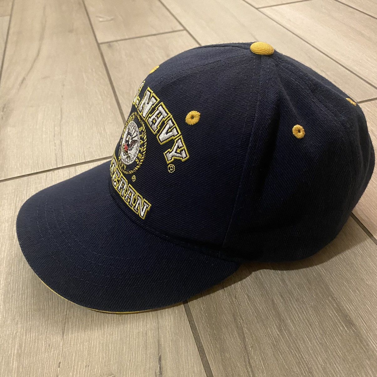 New Era × Stussy Vintage 90s Navy Blue Navy Graphic Hat OS Size ONE SIZE - 4 Thumbnail