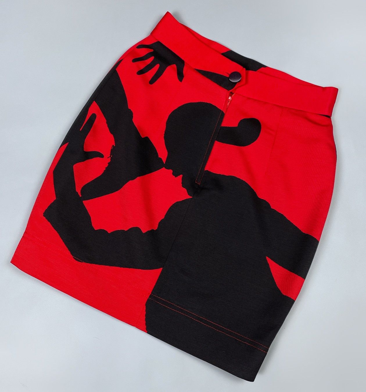 Vintage MOSCHINO Cheap and Chic Printed Avant Garde Skirt 42