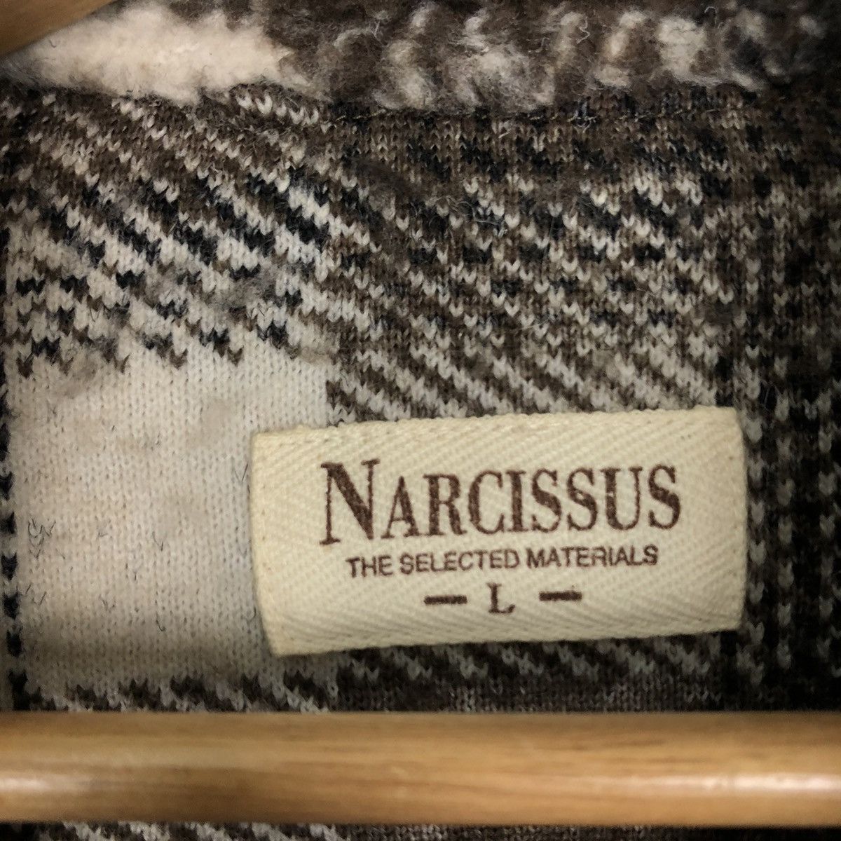Japanese Brand VINTAGE FLANEL WOOL JACKET NARCISSUS ISSEY MIYAKE JAPAN Size US L / EU 52-54 / 3 - 12 Thumbnail