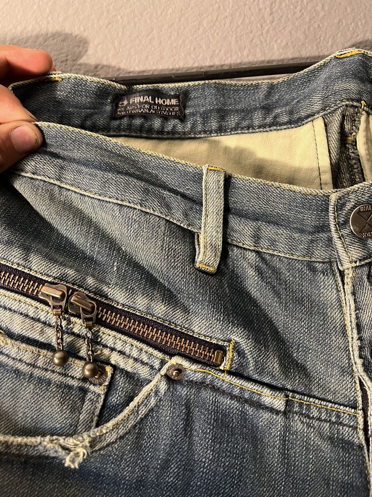 Final Home × Issey Miyake Final home denim jeans, with zipper all around design Size US 32 / EU 48 - 5 Thumbnail