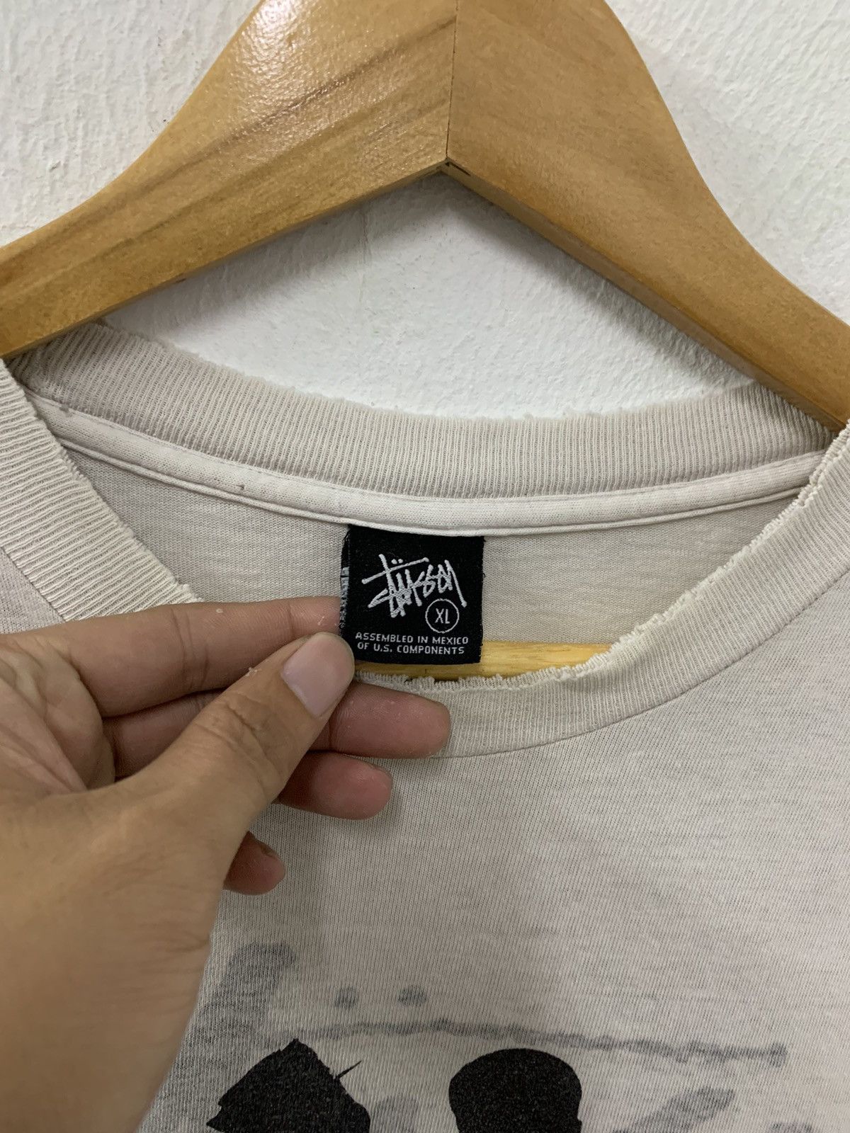 Distressed Thrashed Stussy Reversible Run DMC One Love