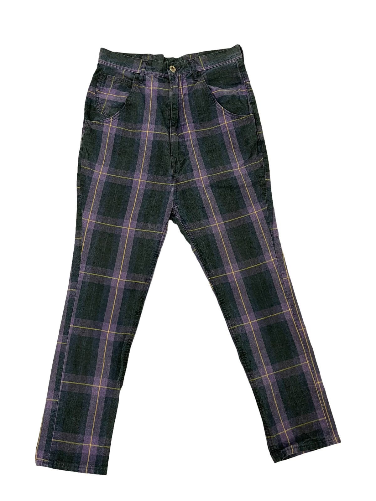 Japanese Brand Drop Croth Kapital Check Pant Slim 5🟦8 Size US 28 / EU 44 - 9 Thumbnail