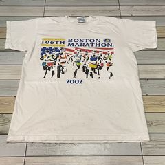 Vintage 1990 Boston Marathon T Shirt Mens Medium Long 