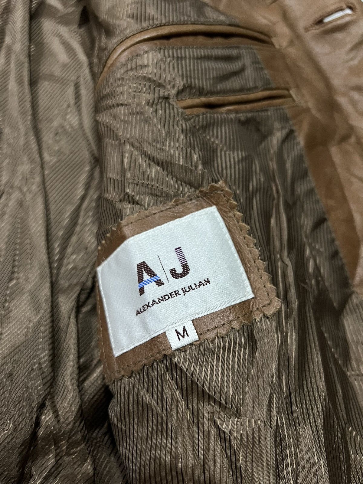 Alexander Julian Alexender Julian Sashiko Stitching Genuine leather jacket Size US M / EU 48-50 / 2 - 8 Thumbnail